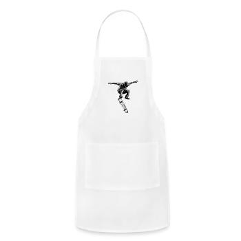 The Thrill of Youthful Adventure - Adjustable Apron - white - Front - Julia (174cm)