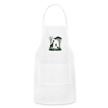 Hidden Wildlife in Forest - Adjustable Apron - white - Front - Julia (174cm)