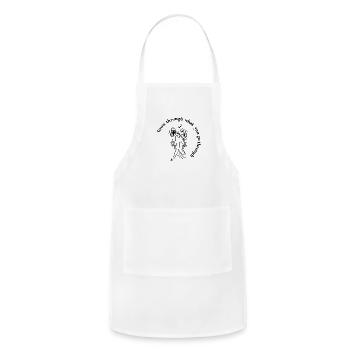 Grow Through What You Go Through - Adjustable Apron - white - Front - Julia (174cm)