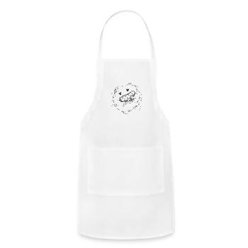 Cute Pickle Black And White - Adjustable Apron - white - Front - Julia (174cm)