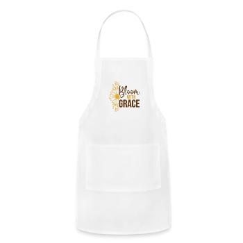 Bloom With Grace - Adjustable Apron - white - Front - Julia (174cm)