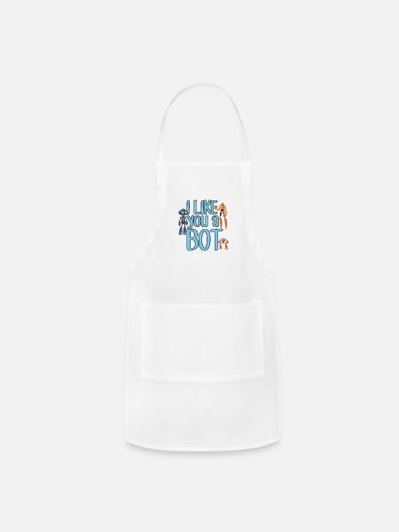 Robot Robotics Robot Science Robot Battle Design 9 - Adjustable Apron - white