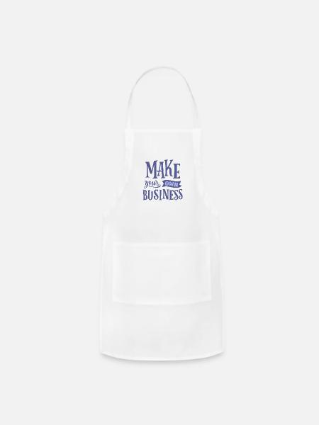 MAKE YOUR OWN BUSINESS - Adjustable Apron - white