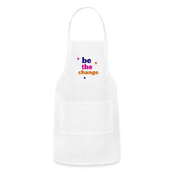 be the change - Adjustable Apron - white - Front - Julia (174cm)