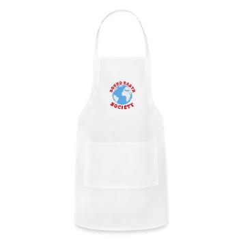 Round earth society - Adjustable Apron - white - Front - Julia (174cm)