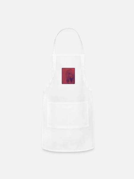 bloodmoon - Adjustable Apron - white