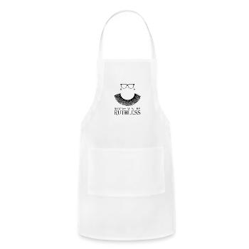 We Must Now Be Ruthless - Adjustable Apron - white - Front - Julia (174cm)