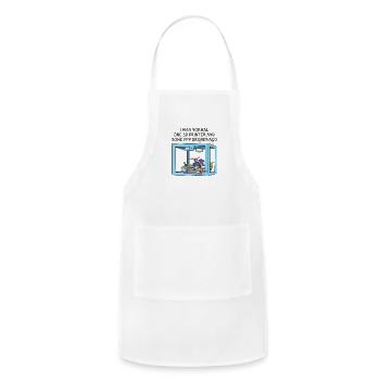 Funny FPV Drone Racing Lover Gift - Adjustable Apron - white - Front - Julia (174cm)