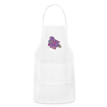 90`s forever - Adjustable Apron - white - Front - Julia (174cm)
