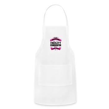 Facility Coordinator - Adjustable Apron - white - Front - Julia (174cm)