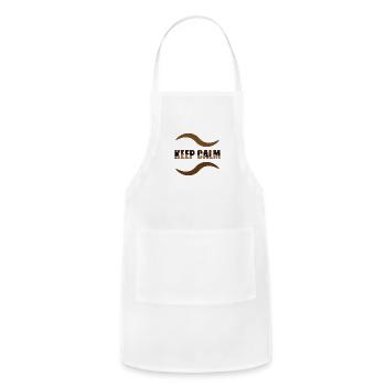Keep calm - Adjustable Apron - white - Front - Julia (174cm)