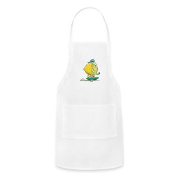 The Lemon Skater - Adjustable Apron - white - Front - Julia (174cm)