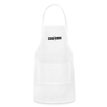 Broken Label Doodle - Adjustable Apron - white - Front - Julia (174cm)