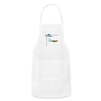 Normal shopping day in florida. - Adjustable Apron - white - Front - Julia (174cm)