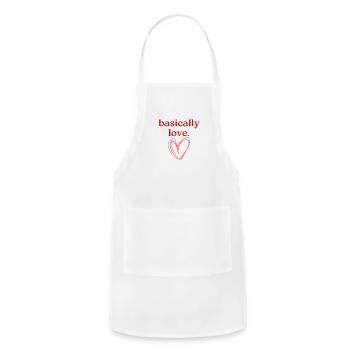 basically love. - Adjustable Apron - white - Front - Julia (174cm)
