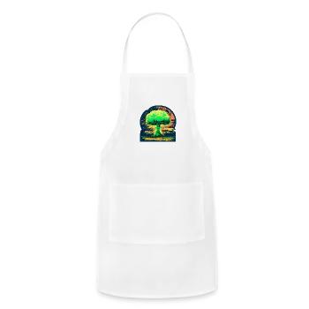 Nuclear War - WW3 - Adjustable Apron - white - Front - Julia (174cm)