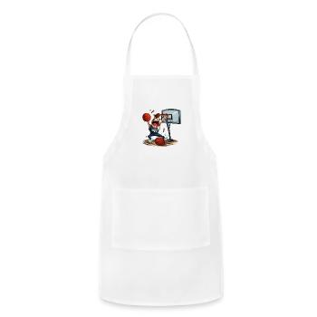 March Madness‬‬ - Adjustable Apron - white - Front - Julia (174cm)