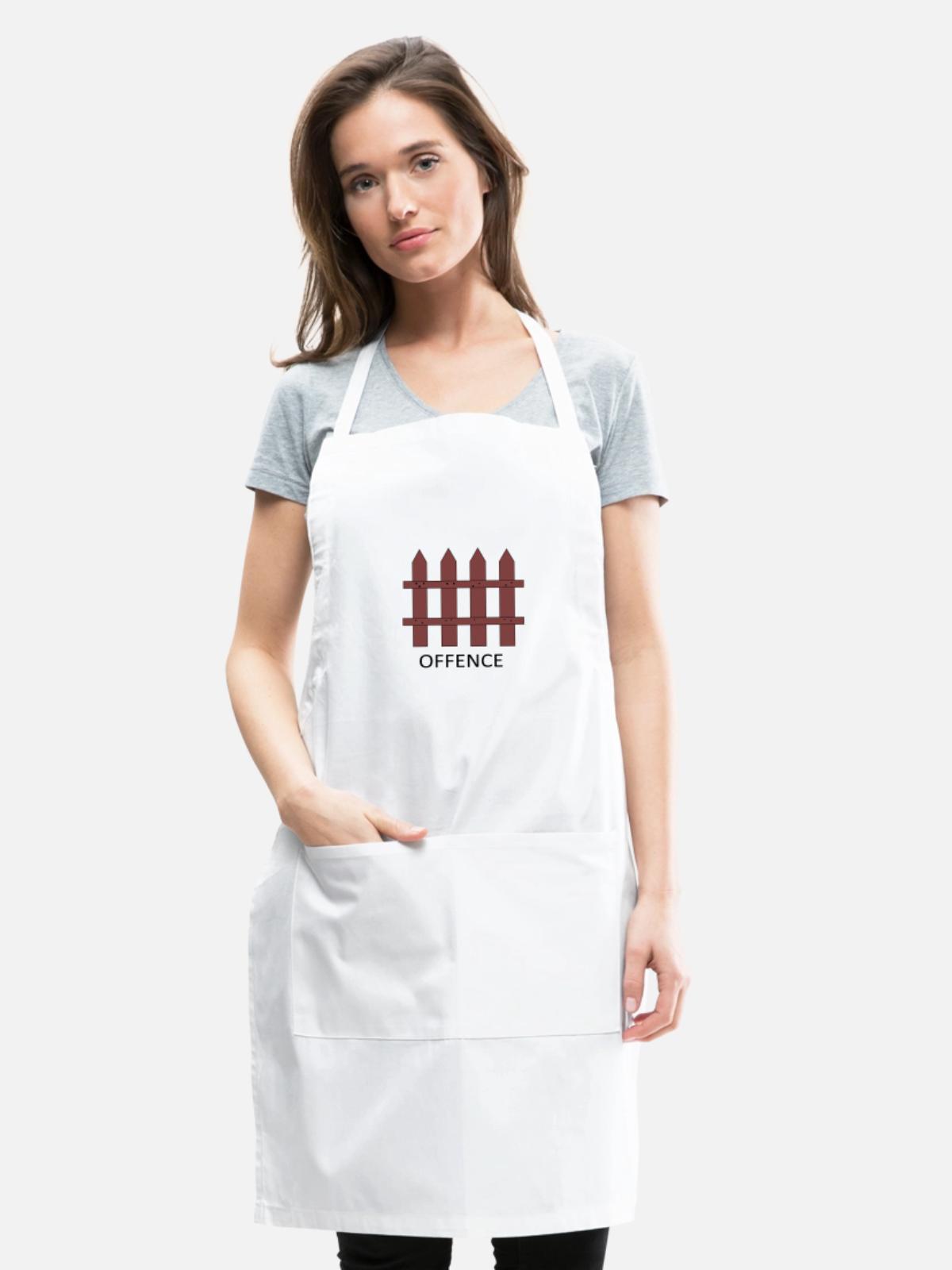 fence - Adjustable Apron - white - Front - Julia (174cm)