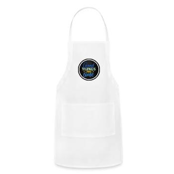 Good Things Take Time - Adjustable Apron - white - Front - Julia (174cm)