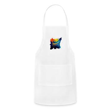 Kaleidoscope Fusion - Adjustable Apron - white - Front - Julia (174cm)