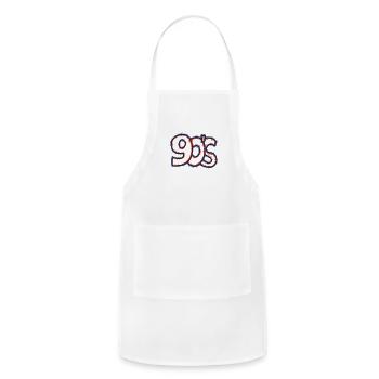 90's - Adjustable Apron - white - Front - Julia (174cm)
