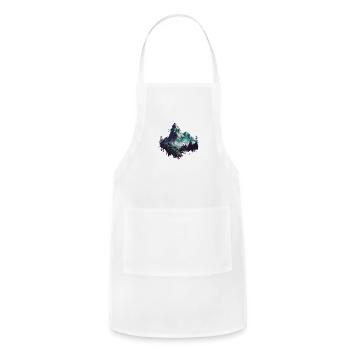 hidden nature - Adjustable Apron - white - Front - Julia (174cm)