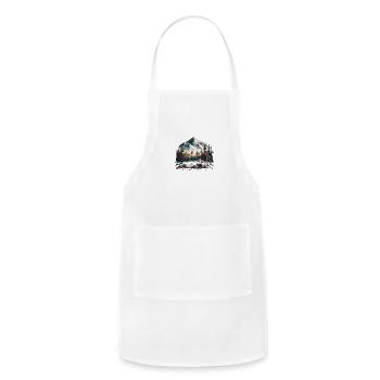 hidden nature - Adjustable Apron - white - Front - Julia (174cm)