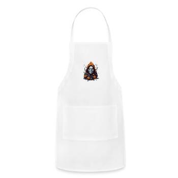 Dressed to Thrill Halloween - Adjustable Apron - white - Front - Julia (174cm)