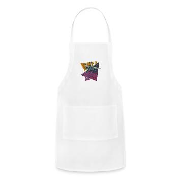 We are Fighters - Jet Fighter - Adjustable Apron - white - Front - Julia (174cm)
