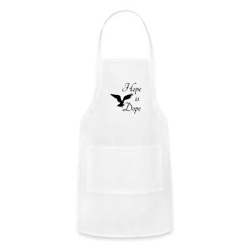 Hope is Dope - Adjustable Apron - white - Front - Julia (174cm)