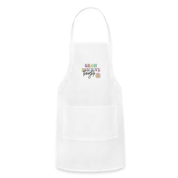 Grow Positive Thoughts - Adjustable Apron - white - Front - Julia (174cm)