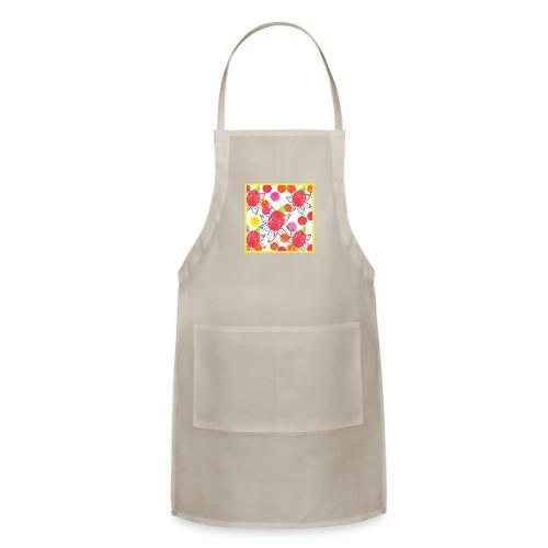 Floral Elegance Symphony Pattern - Adjustable Apron