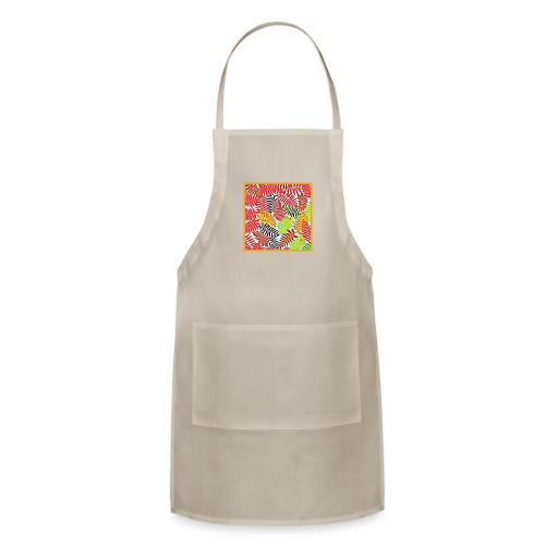 Chic Leaves Artistic Spectrum - Adjustable Apron