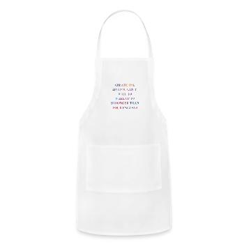 CREATE YOUr - Adjustable Apron - white - Front - Julia (174cm)