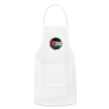 Palestine Will Be Free - Adjustable Apron - white - Front - Julia (174cm)