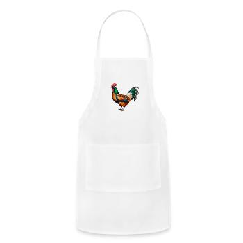 rooster - Adjustable Apron - white - Front - Julia (174cm)