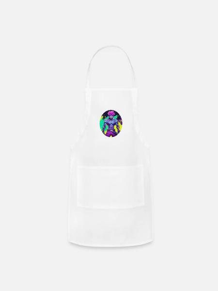 Glowing zombie - Adjustable Apron - white
