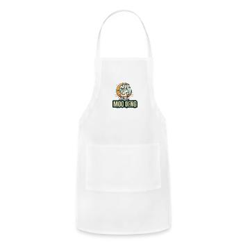 hippo moo deng - Adjustable Apron - white - Front - Julia (174cm)