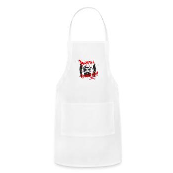 born to stand out - Adjustable Apron - white - Front - Julia (174cm)