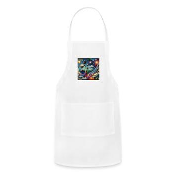 Unimaginable Art - Adjustable Apron - white - Front - Julia (174cm)
