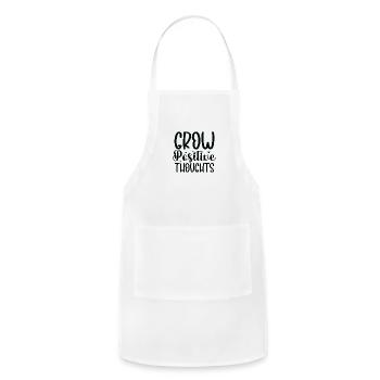 Grow positive thoughts - Adjustable Apron - white - Front - Julia (174cm)