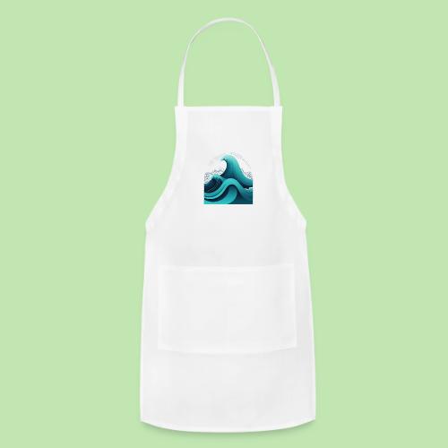 Dynamic Ocean Wave Illustration - Adjustable Apron