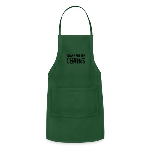 Insane For the Chains Disc Golf Black Print - Adjustable Apron