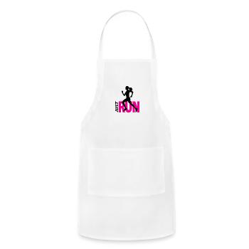 Running girl - Adjustable Apron - white - Front - Julia (174cm)