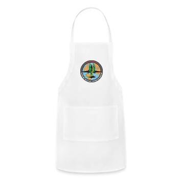U-2 Dragon Lady patch - Adjustable Apron - white - Front - Julia (174cm)