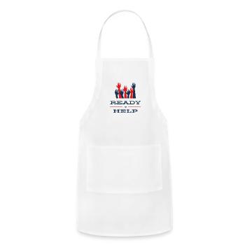 ready to help - Adjustable Apron - white - Front - Julia (174cm)