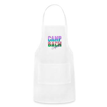 Camp Bachelorette - Bride Squad 2025 - Adjustable Apron - white - Front - Julia (174cm)