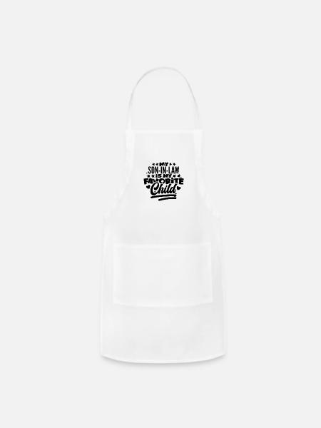 My Son In Law Is My Favorite Child - Adjustable Apron - white