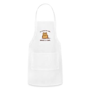 Round Is A Shape - Adjustable Apron - white - Front - Julia (174cm)