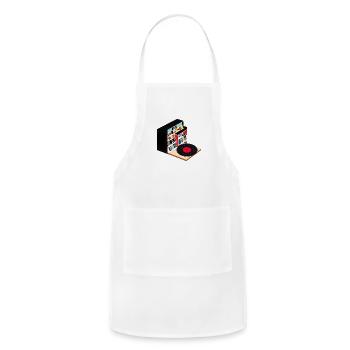 Record Collection - Adjustable Apron - white - Front - Julia (174cm)